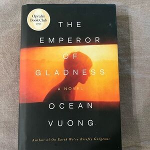 's 'The Emperor of Gladness' Novel - Black and Orange Cover